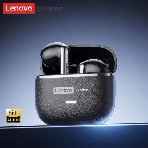Lenovo LE208 TWS Bluetooth 6.0 Wireless Leather Earphones
